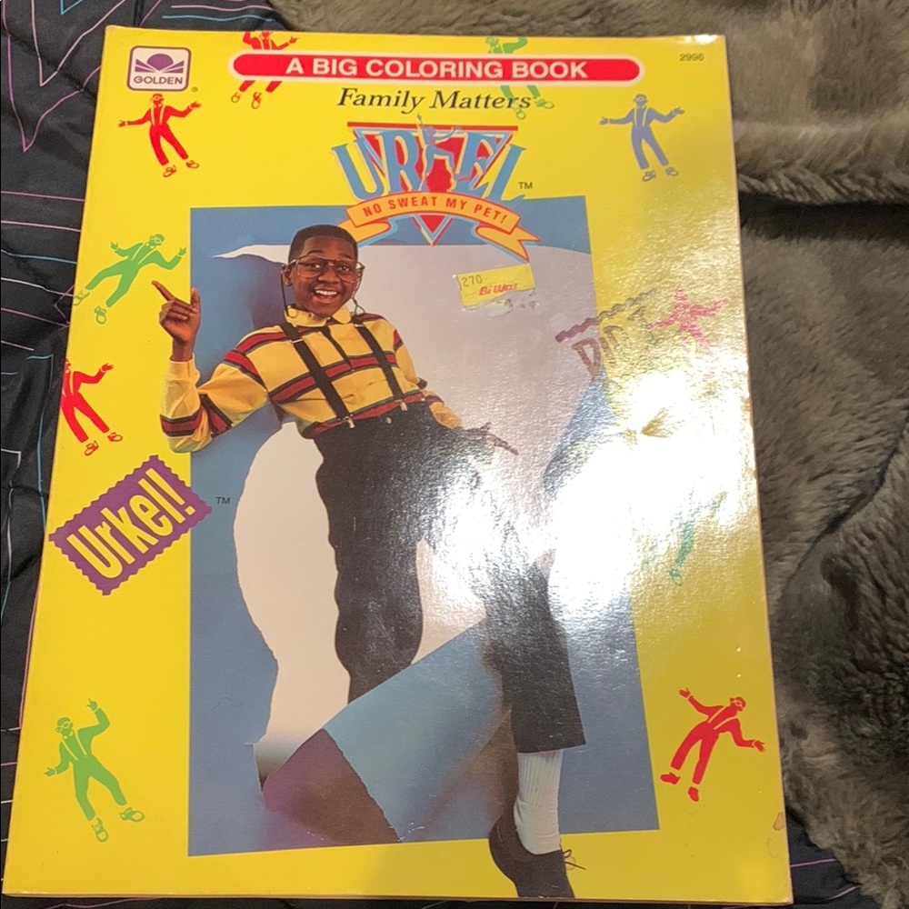 Family Matters Urkel Coloring Book